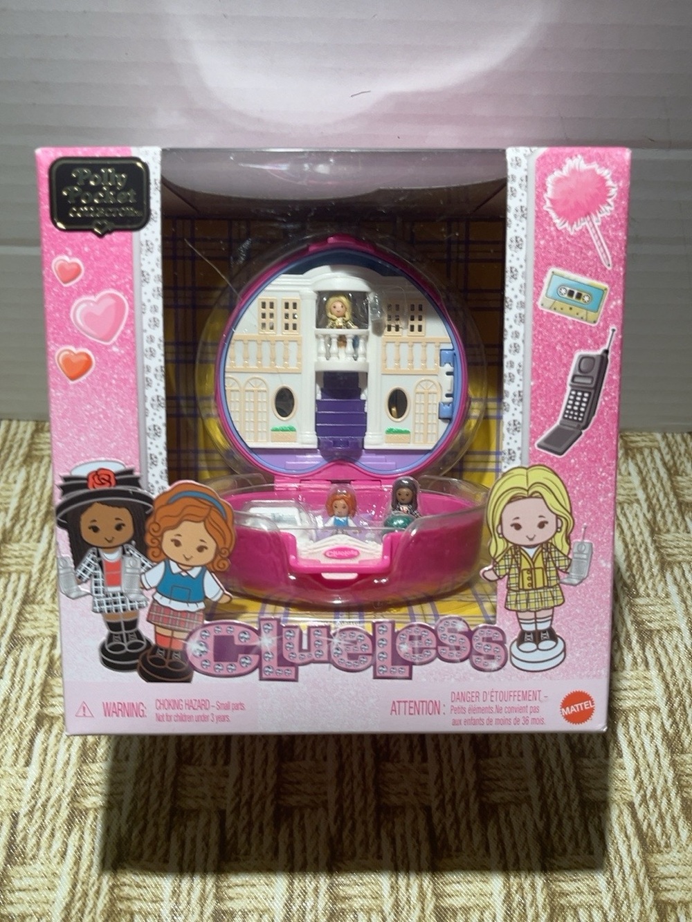Polly Pocket x Clueless 30th Anniversary Compact Cher Dionne Tai Mattel NEW